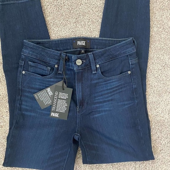 NWT! PAIGE sz 25 Hoxton Crop Transcend High Rise Lisbon Skinny ANKLE - Picture 7 of 7